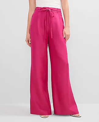 Ann Taylor Studio Collection Belted Wide-Leg Pant sold by Ann Taylor product image thumbnail 2