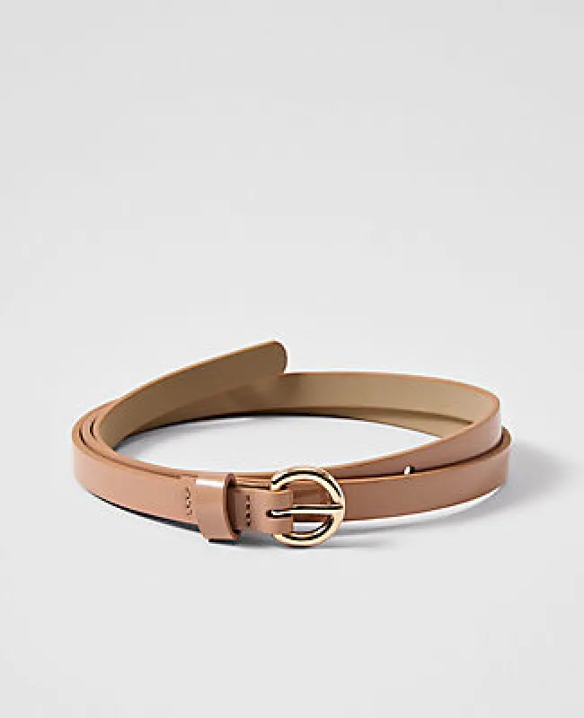 Ann Taylor Skinny Patent Leather Belt sold by Ann Taylor