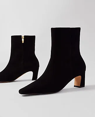 Ann Taylor Suede Skinny Heel Bootie sold by Ann Taylor product image thumbnail 2