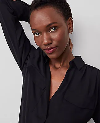 Ann Taylor Petite Camp Shirt sold by Ann Taylor product image thumbnail 3