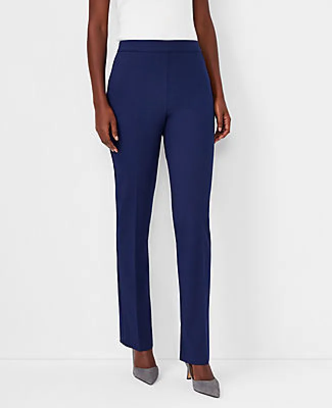 Ann Taylor The Side Zip Straight Pant in Bi-Stretch sold by Ann Taylor