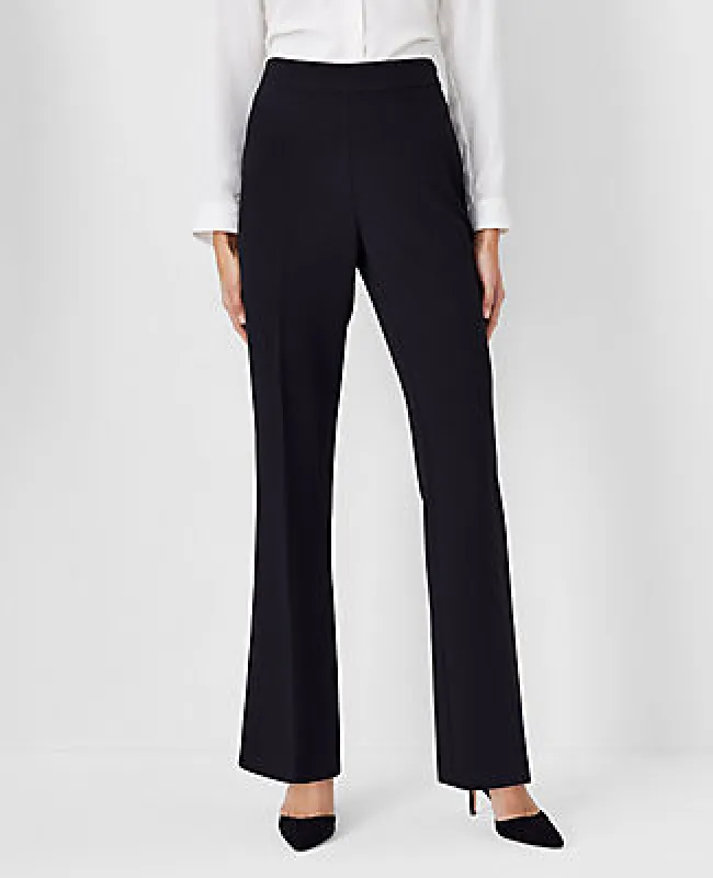 Ann Taylor The Side Zip Trouser Pant in Fluid Crepe - Curvy Fit sold by Ann Taylor