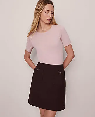 Ann Taylor Patch Pocket A-Line Skirt sold by Ann Taylor product image thumbnail 2