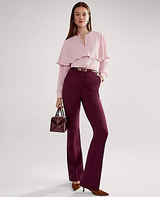 Ann Taylor The Petite Skinny Flare Pant in Ponte sold by Ann Taylor