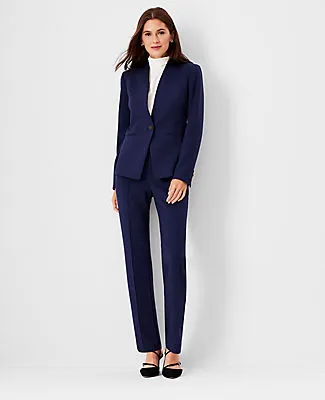 Ann Taylor The Petite Straight Pant in Double Knit sold by Ann Taylor