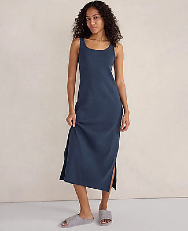 Ann Taylor Haven Well Within Organic Cotton Rib Knit Midi Dress sold by Ann Taylor