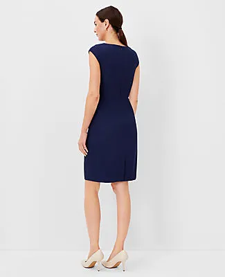Ann Taylor The Petite Scoop Neck Sheath Dress in Bi-Stretch - Curvy Fit sold by Ann Taylor product image thumbnail 2
