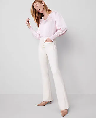 Ann Taylor The Petite Patch Pocket Flare Jean sold by Ann Taylor