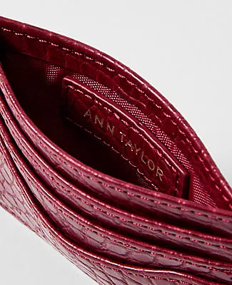 Ann Taylor Croco Card Case sold by Ann Taylor product image thumbnail 2