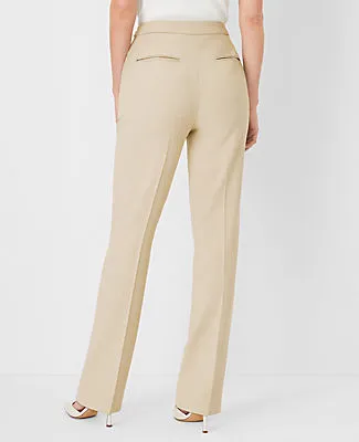 Ann Taylor The Petite Side Zip Straight Pant in Bi-Stretch - Curvy Fit sold by Ann Taylor product image thumbnail 2