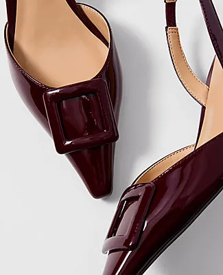 Ann Taylor Patent Pointy Toe Slingback Pumps sold by Ann Taylor product image thumbnail 2