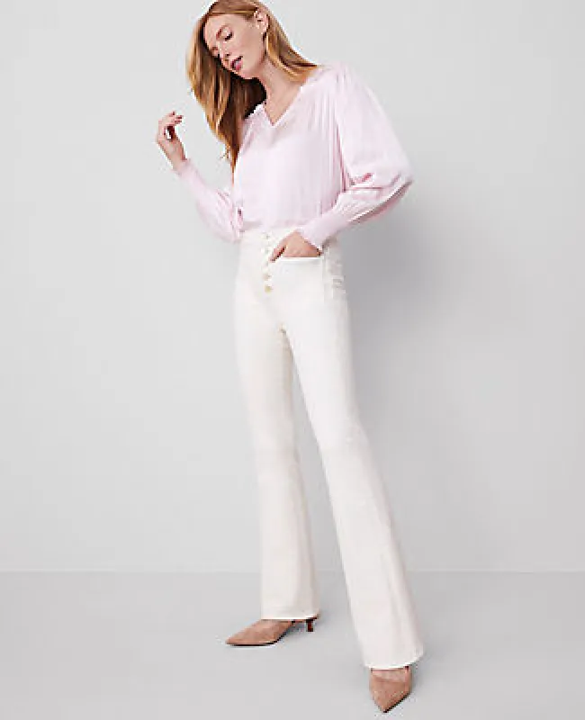 Ann Taylor The Patch Pocket Flare Jean sold by Ann Taylor