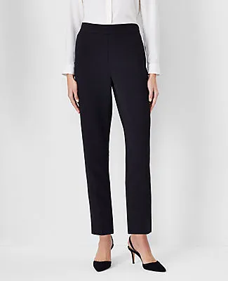 Ann Taylor The Petite Side Zip Ankle Pant in Fluid Crepe - Curvy Fit sold by Ann Taylor