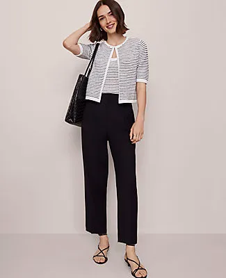 Ann Taylor The High Rise Pleated Taper Pant sold by Ann Taylor