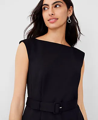 Ann Taylor The Petite Belted Top in Double Knit sold by Ann Taylor product image thumbnail 3