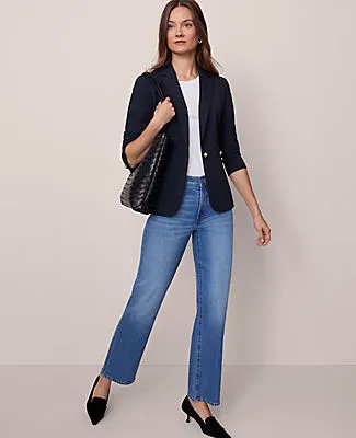 Ann Taylor The One-Button Blazer in Ponte sold by Ann Taylor product image thumbnail 3