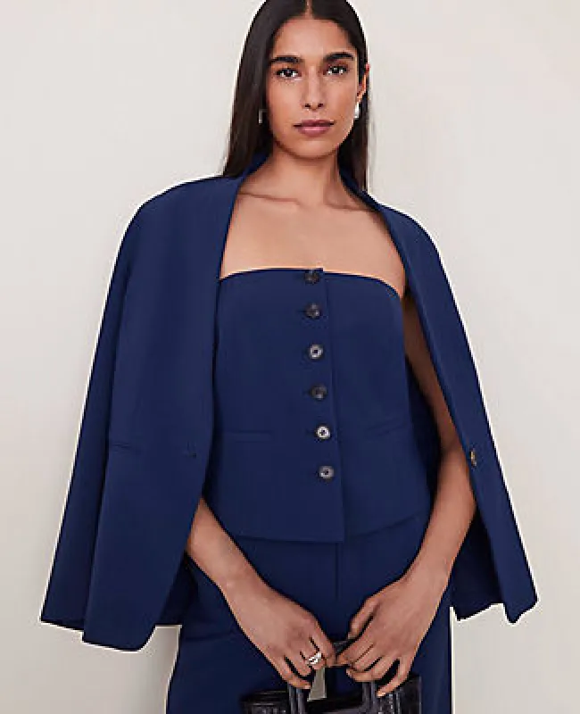 Ann Taylor The Strapless Vest in Fluid Crepe sold by Ann Taylor