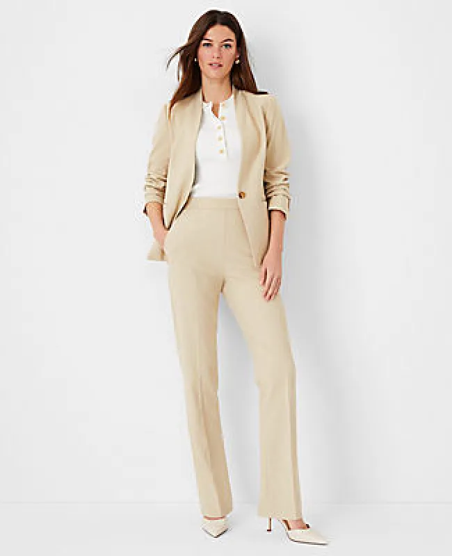Ann Taylor The Tall Side Zip Straight Pant in Bi-Stretch sold by Ann Taylor