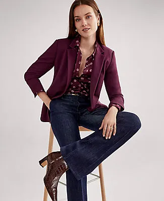 Ann Taylor The One-Button Blazer in Ponte sold by Ann Taylor