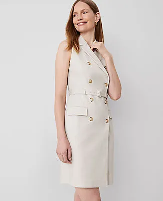Ann Taylor The Blazer Halter Dress in Stretch Cotton sold by Ann Taylor product image thumbnail 3