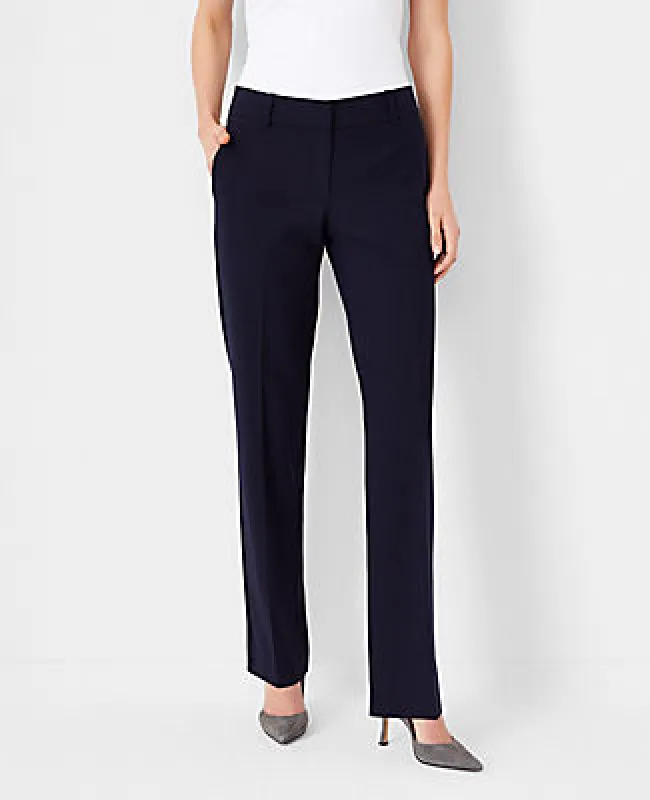 Ann Taylor The Petite Straight Pant in Seasonless Stretch sold by Ann Taylor
