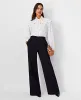 Ann Taylor The Wide-Leg Pant in Fluid Crepe sold by Ann Taylor