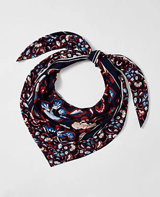 Ann Taylor Floral Square Scarf sold by Ann Taylor