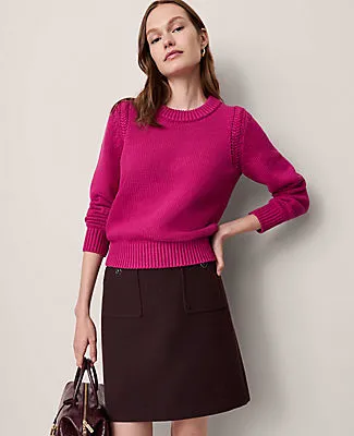 Ann Taylor Patch Pocket A-Line Skirt sold by Ann Taylor product image thumbnail 5