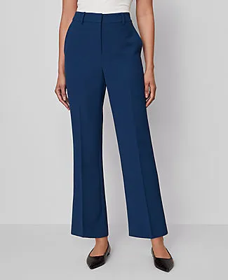 Ann Taylor The Flare Ankle Pant in Fluid Crepe - Curvy Fit sold by Ann Taylor