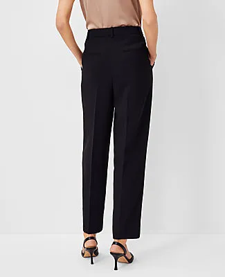 Ann Taylor The Petite High Rise Pleated Taper Pant in Fluid Crepe sold by Ann Taylor product image thumbnail 2