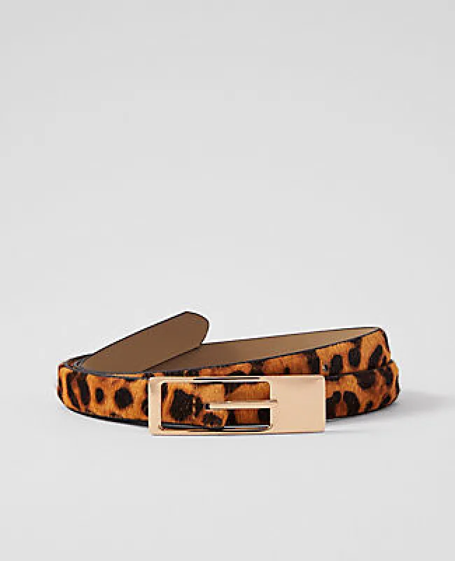Ann Taylor Animal Print Calf Hair Belt sold by Ann Taylor