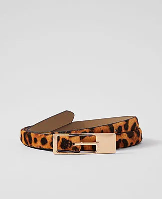 Ann Taylor Animal Print Calf Hair Belt sold by Ann Taylor