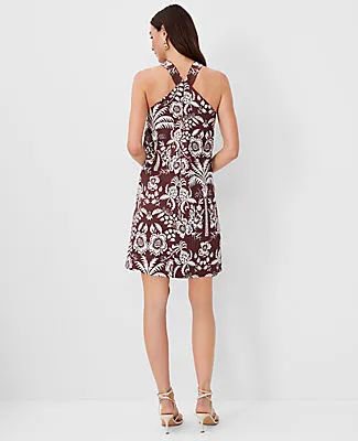 Ann Taylor Petite Palm Cotton Linen Halter Dress sold by Ann Taylor product image thumbnail 3