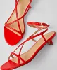 Ann Taylor Leather Strappy Ankle Wrap Kitten Heel Sandals sold by Ann Taylor