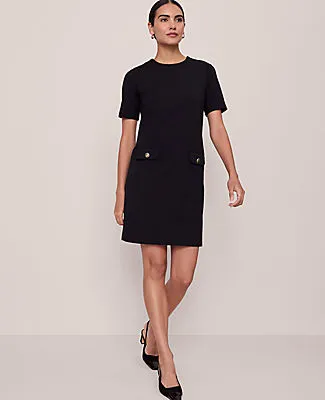 Ann Taylor Petite Button Pocket Shift Dress sold by Ann Taylor