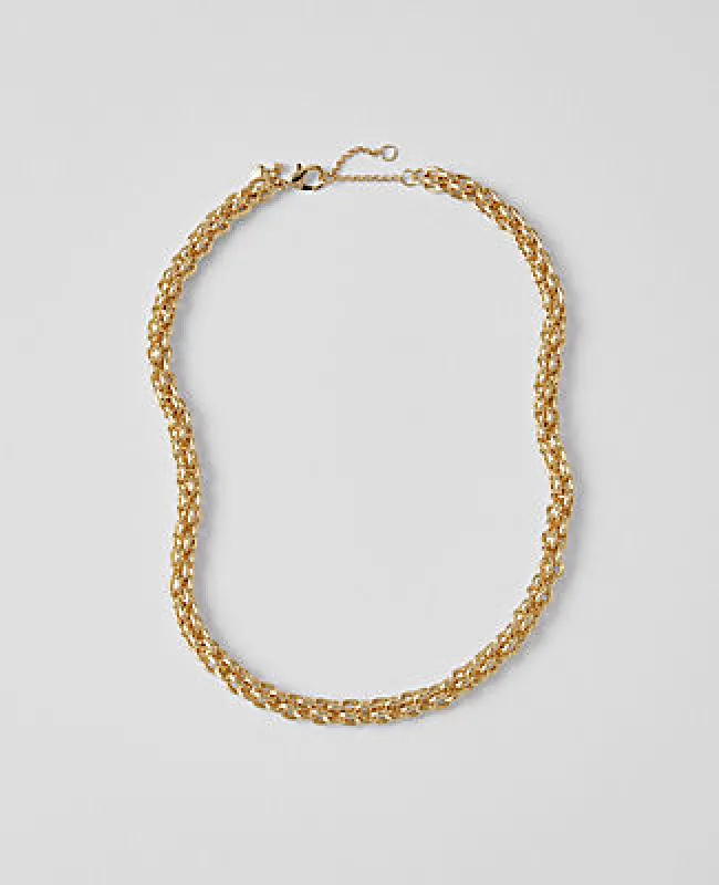 Ann Taylor Metal Chain Chunky Necklace sold by Ann Taylor