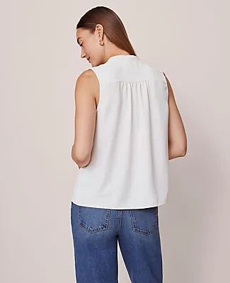 Ann Taylor Petite Ruffle Sleeveless Blouse sold by Ann Taylor product image thumbnail 2