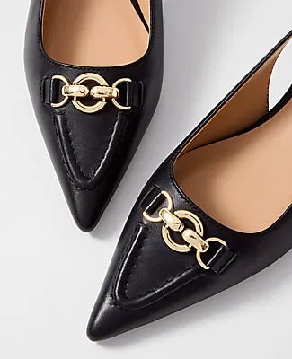 Ann Taylor Horsebit Leather Slingback Pump sold by Ann Taylor product image thumbnail 2