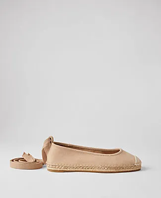 Ann Taylor Suede Espadrille Flats sold by Ann Taylor