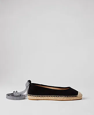Ann Taylor Suede Espadrille Flats sold by Ann Taylor