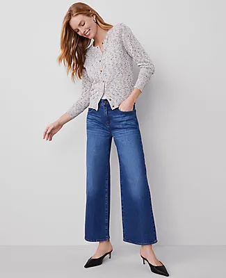 Ann Taylor The Petite Wide-Leg Crop Jean sold by Ann Taylor