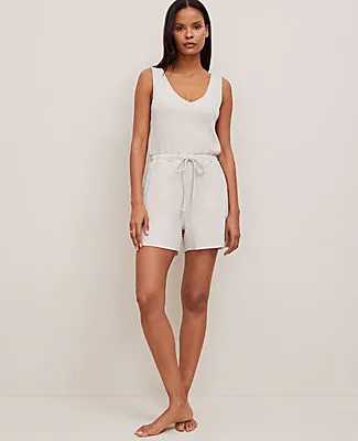 Ann Taylor Ribbed Lounge Romper sold by Ann Taylor