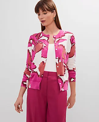 Ann Taylor Petite Floral Ann Cardigan sold by Ann Taylor