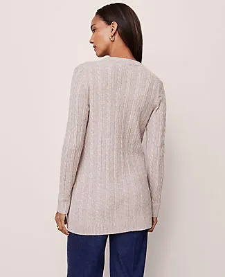 Ann Taylor Long Cable Cardigan sold by Ann Taylor product image thumbnail 3