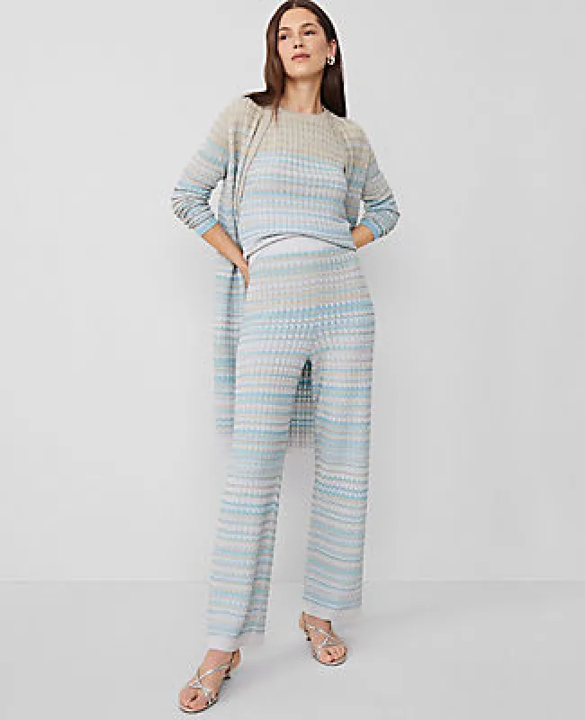 Ann Taylor The Petite Pull-On Wide-Leg Sweater Pant sold by Ann Taylor