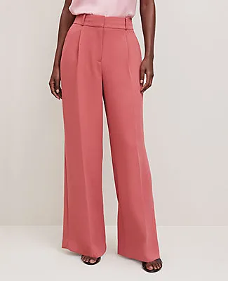 Ann Taylor The Tall Wide-Leg Pant in Crinkle Crepe sold by Ann Taylor product image thumbnail 2