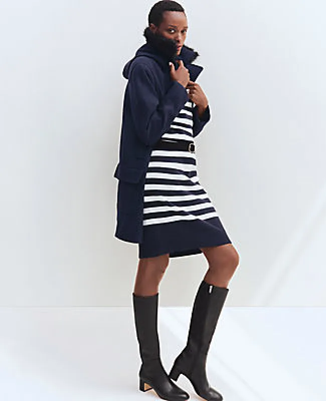 Ann Taylor Weekend Collection Striped Sweater Dress sold by Ann Taylor