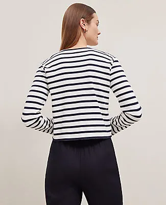 Ann Taylor Striped Knit Jacket sold by Ann Taylor product image thumbnail 2