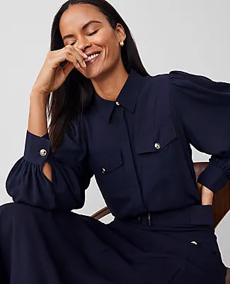 Ann Taylor Petite Utility Shirt sold by Ann Taylor product image thumbnail 4