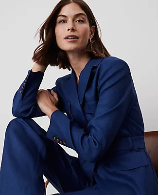 Ann Taylor Petite Linen Blend Safari Jacket sold by Ann Taylor product image thumbnail 3